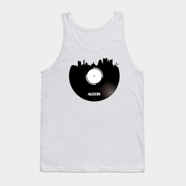 Austin - Texas Vinyl Tank Top by Ferrazi